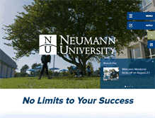 Tablet Screenshot of neumann.edu
